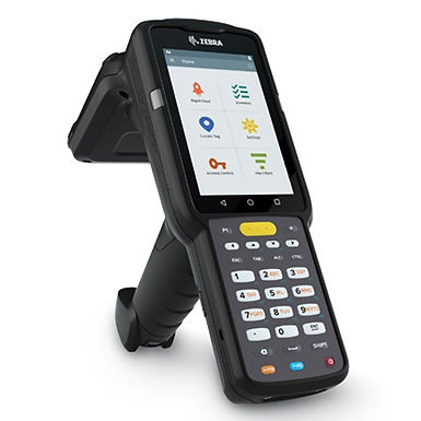 Handheld RFID scanner used for asset tracking workflows